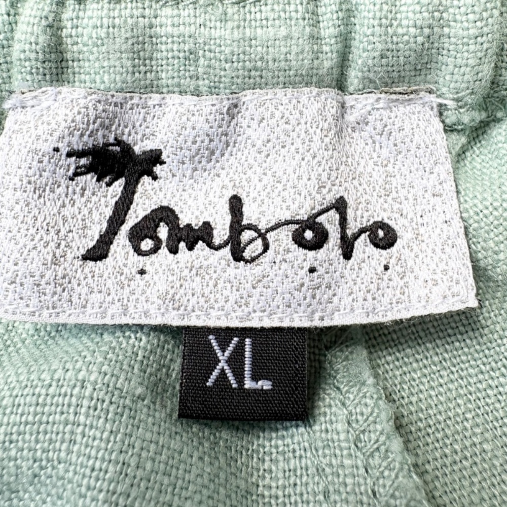 TOMBOLO Easy-Going‎ Pants (Hazy Blue  Linen) Womens XL Wide leg - Picture 13 of 15